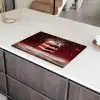 Rode - Velvet - Taart - Eten Inductie beschermer vinyl 3mm klein -sfeer8