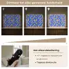 Abstract - Bloem - Blauw Light Box met batterij (Wandlamp) middel 907 -USP_dimbaarNL