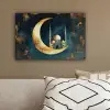Moskee - Halve maan - Goud - Ramadan - Islamitische canvas 2cm klein -sfeer3