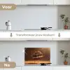Taart - Chocolade - Eten - Brownie keuken achterwand spatscherm klein -voor_na_NL