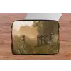 Hek - Natuur - Mist - Veld laptophoes neopreen klein -tafel