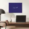 Why not - Blauw - Handgeschreven PET vilt klein -sfeer5