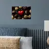 Macarons - Rood - Hart poster papier klein -sfeer2
