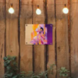 Abstract - Portret - Vrouw - Kleurrijk tuinposter los doek klein -sfeer1