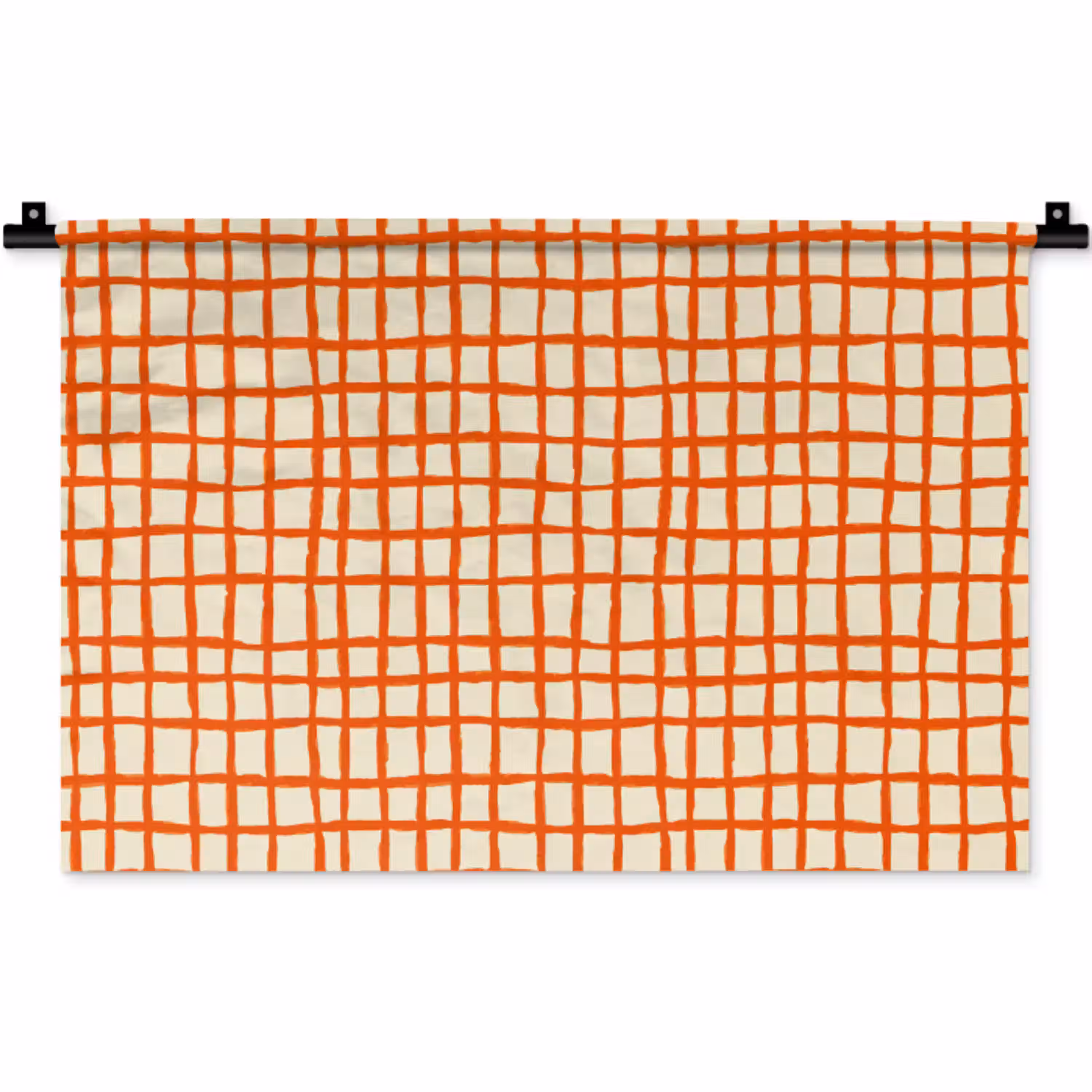 Patroon - Lijnen - Oranje Wandkleed katoen klein 269 -zz3d