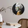 Iconisch - Modern - Kleurrijk Wandcirkel behangsticker klein -sfeer3