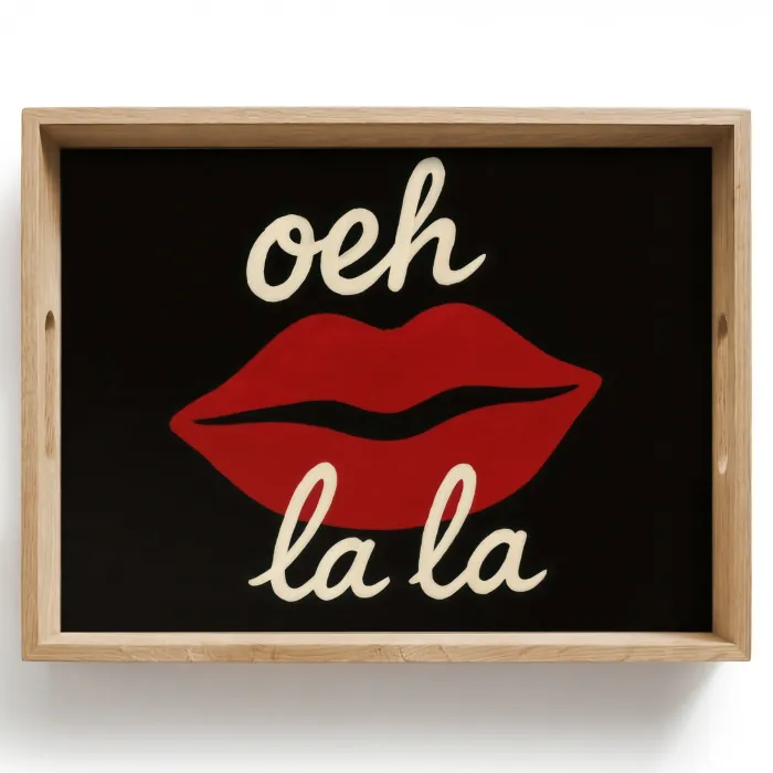 Lip - Rood - Quote Dienblad Rechthoek middel -z3d_shopping