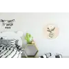 Bloem - Wit - Vaas - Quote Wandcirkel aluminium klein -kinderkamer