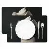 Vrouw - Golvende - Hoed Placemat vinyl groot -zzsfeer2_Kitchenyeah-website