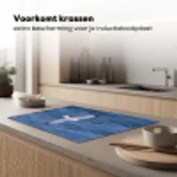 Zeemeeuw - Oceaan - Blauw Inductie beschermer vinyl 3mm klein -sfeer1