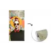 Vrouw - Bril - Strik - Retro fotobehang vinyl groot -3d
