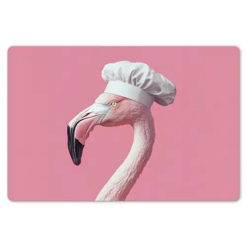 Flamingo - Roze - Koksmuts - Vogel Placemat vinyl groot -zzsfeer1_Kitchenyeah-website