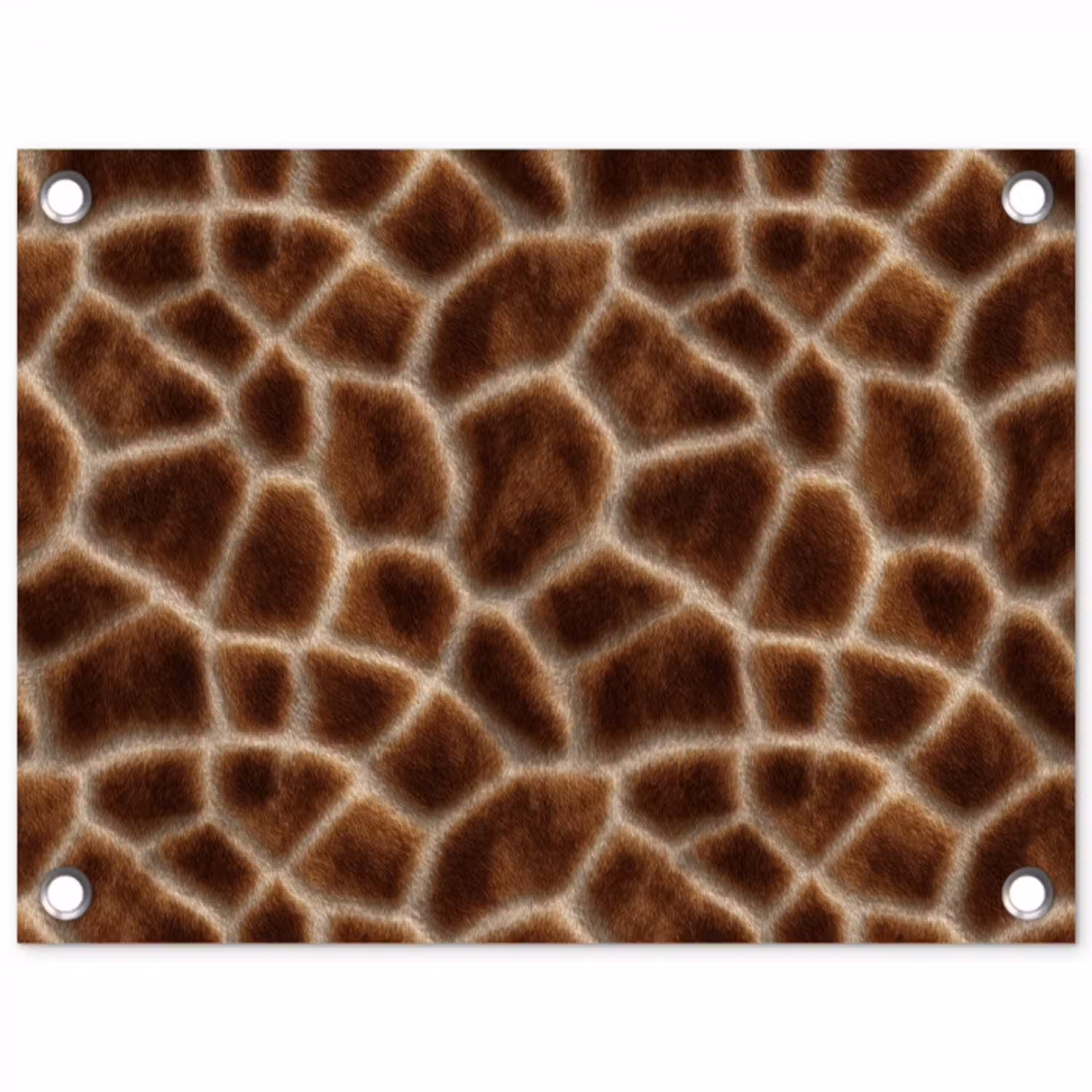 Giraf - Bruin - Vacht tuinposter los doek klein 239 -3d