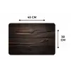 Hout - Grillige nerven Placemat vinyl groot -specs