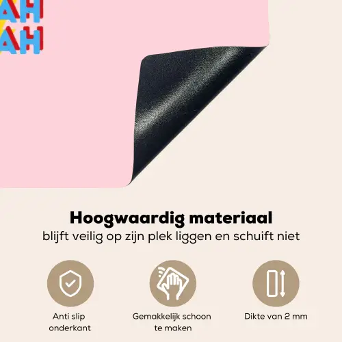 Blah - Bliksem - Roze Inductie beschemer met haakjes klein -ky-onderkant-nl