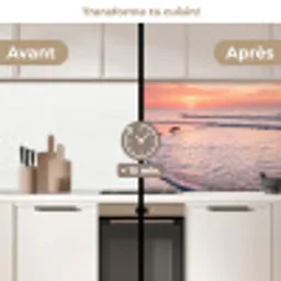 Meeuwen - Strand - Zee - Roze keuken achterwand 2 middel -voor-na2_FR