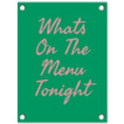 Menu - Quote - Roze tuinposter los doek klein -3d