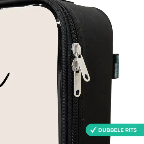Gigi Giraffe Kinderkoffer - Zwart klein -rits_NL