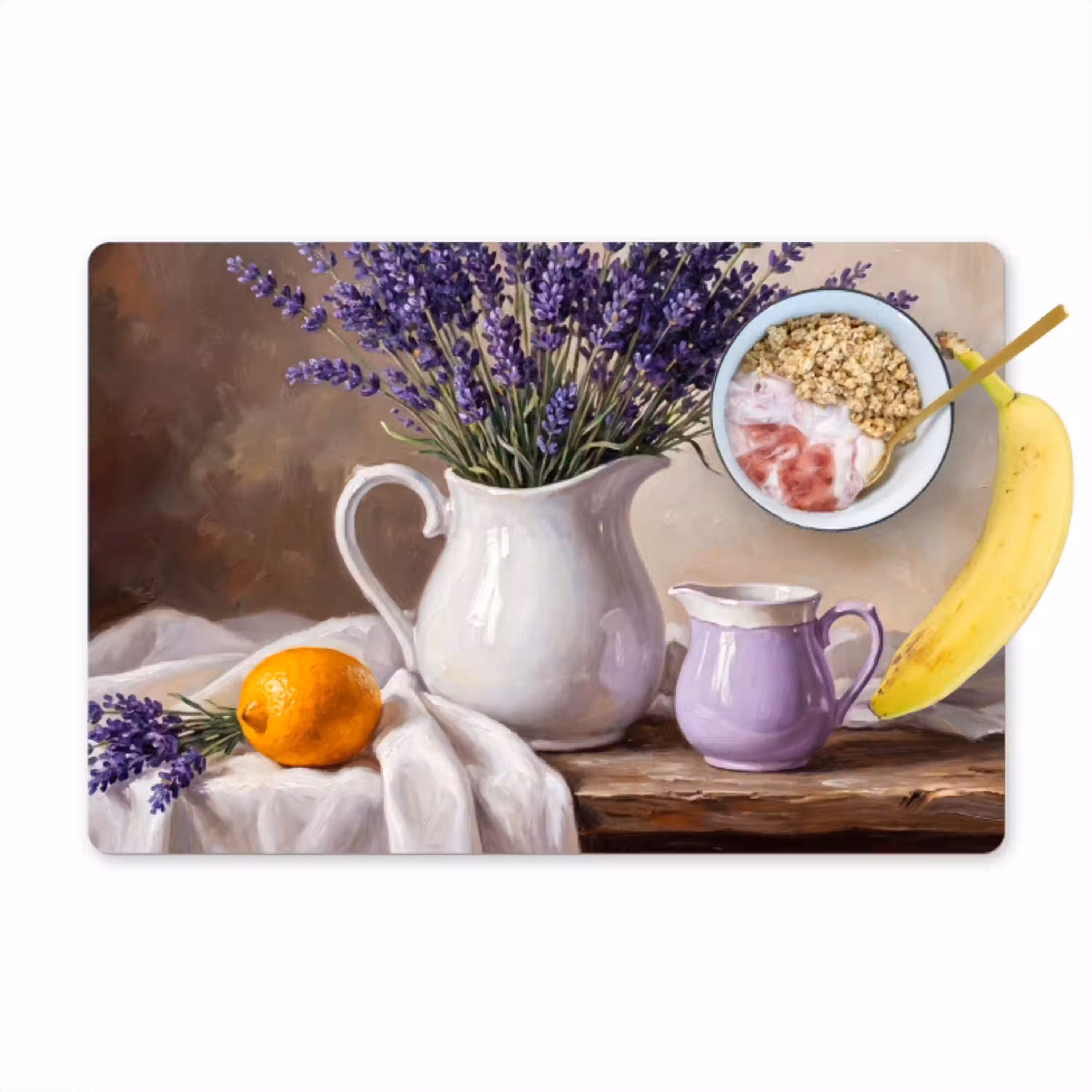Bloemen - Stilleven - Paars Placemat vinyl groot -zzzproduct_Kitchenyeah-website