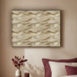 Golven - Patroon - Goud Textielframe zwart klein 947 -sfeer1