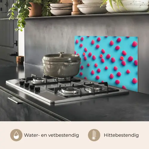 Blauw - Frambozen - Roze keuken achterwand spatscherm klein 900 -usp_NL