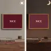 Nice - Bordeaux - Roze Light Box met batterij (Wandlamp) middel -sfeer3
