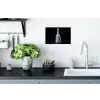 Champagne - Bloemen - Goud - Chique Muursticker klein -keuken