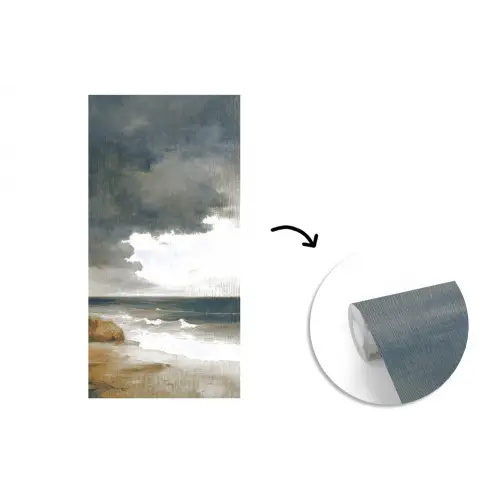 Kust - Golven - Rots - Storm fotobehang vinyl groot -3d