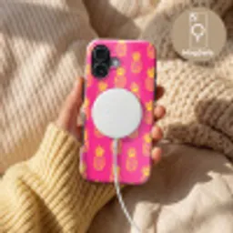 Ananas - Trendy - Roze Toughcase MagSafe Apple iPhone 17 klein 1017 -USP_MagsafeV