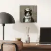 Kat - Kokskleding - Zwart - Wit plexiglas 5mm klein -sfeer6