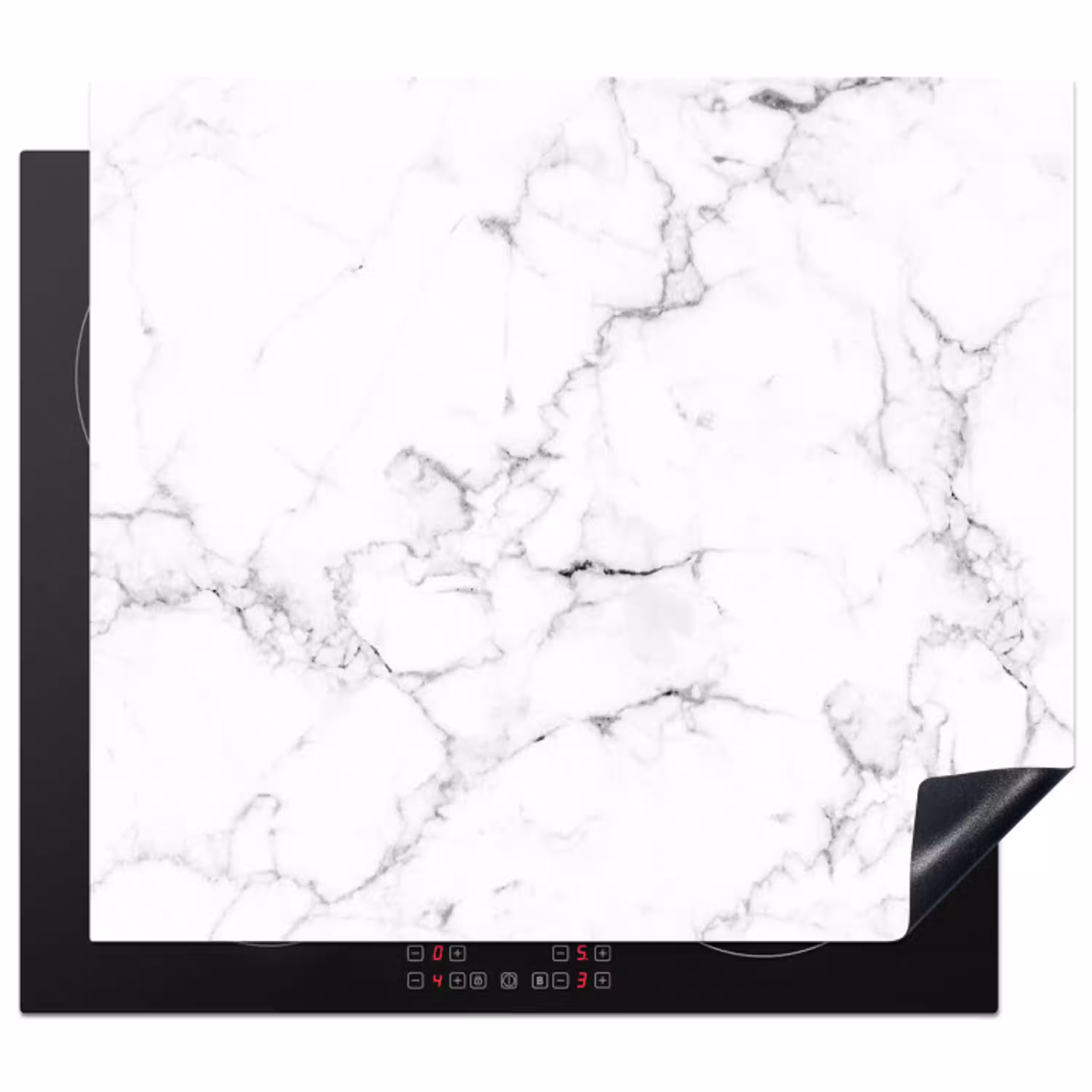 Klassieke Marmeren Eenvoud Inductie beschermer vinyl 3mm middel -3d