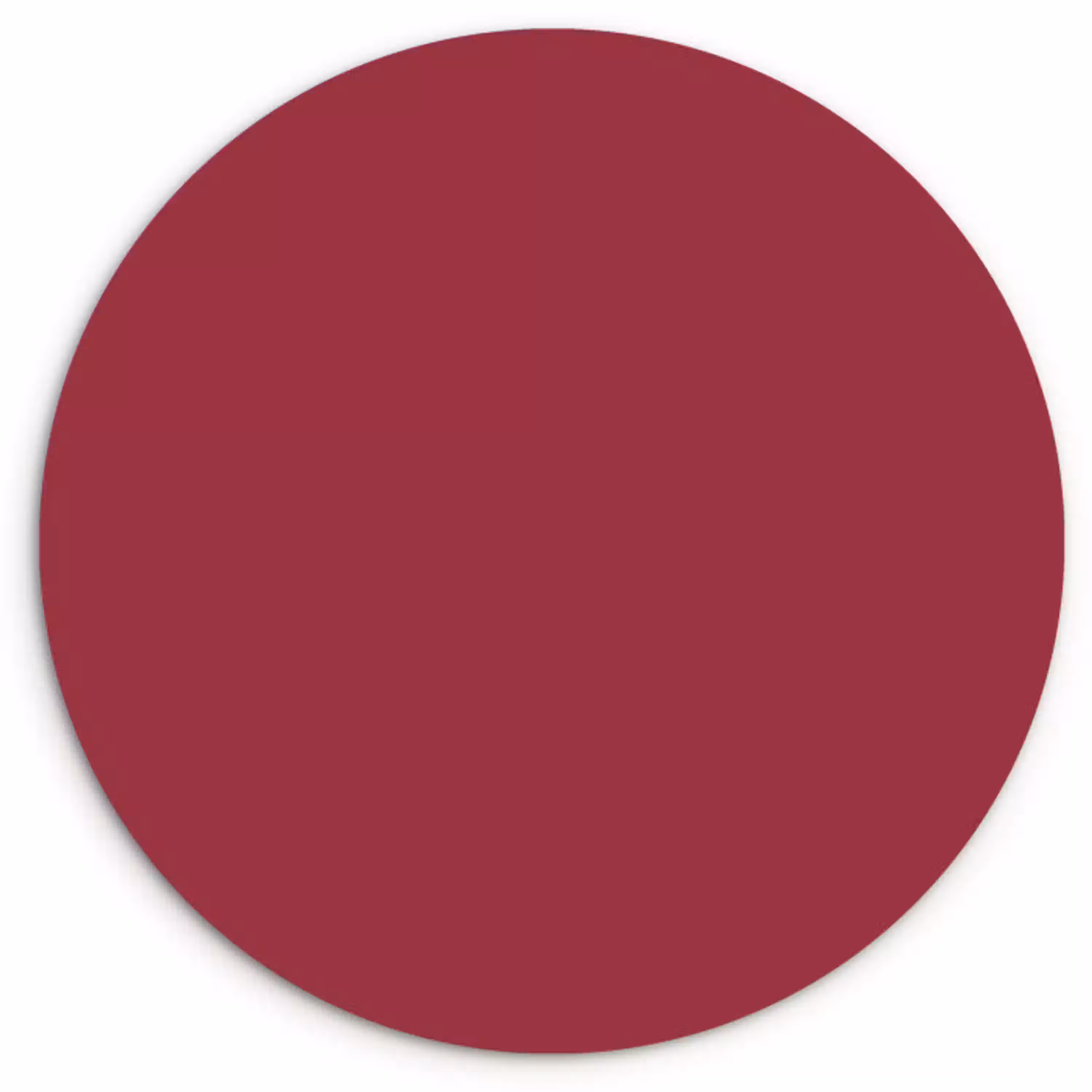 Antique - Ruby - Rood Wandcirkel kunststof plaat 5mm dik klein 188 -3d