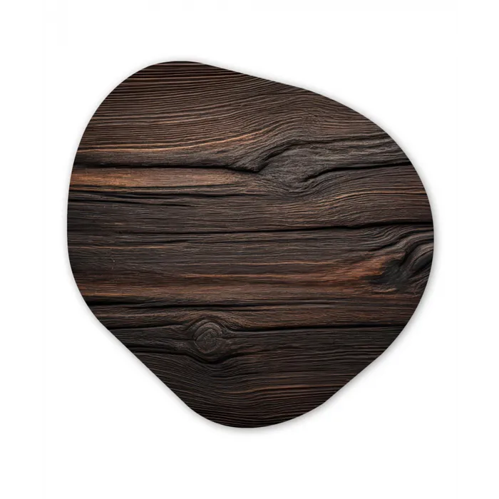 Hout - Grillige nerven Wandcirkel Organisch Forex 3mm klein -3d