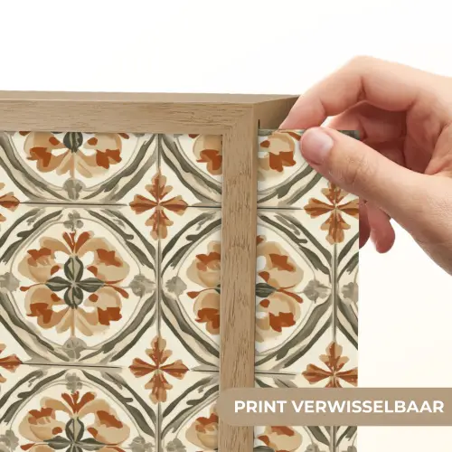 Elegant - Antiek - Kleurrijk Light Box met batterij (Wandlamp) middel 907 -USP_websiteprintNL