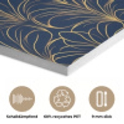 Deco - Waaier - Blauw PET vilt klein 837 -closeup_DE