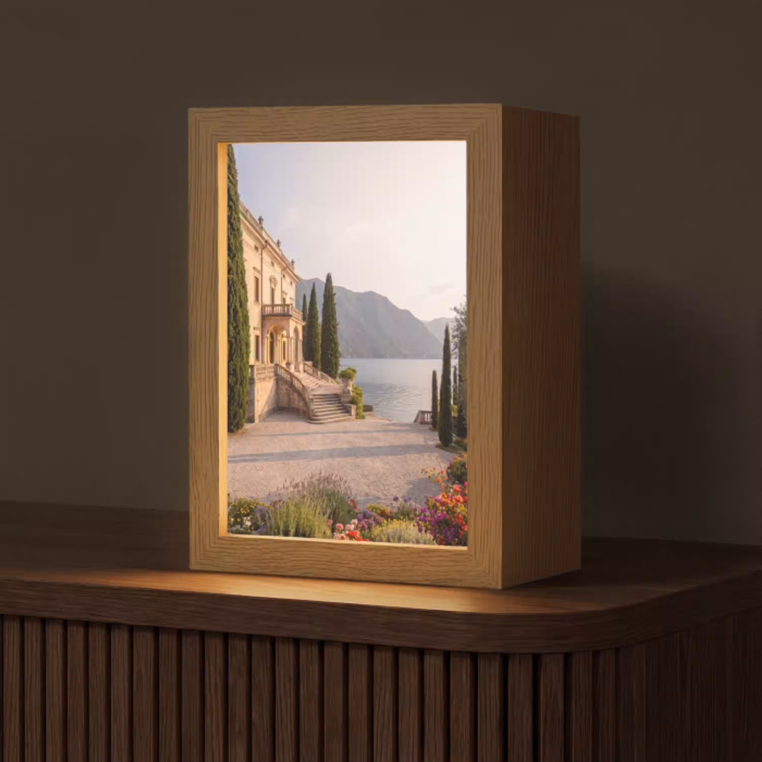 Villa - water -trappen Light Box met kabel (Tafellamp) klein -z3d_website