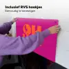 Oh la la - Roze - Oranje - Gestapelde letters Inductie beschemer met haakjes klein -ky-ophangen-nl