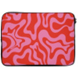 Abstract - Patroon - Rood - Roze - Minimalistisch laptophoes neopreen klein -zkaufland3dotto