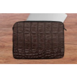 Krokodil - Leer - Bruin laptophoes neopreen klein -tafel