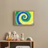 Spiraal - Groen - Draaiend Light Box met batterij (Wandlamp kind) middel -sfeer2_kind
