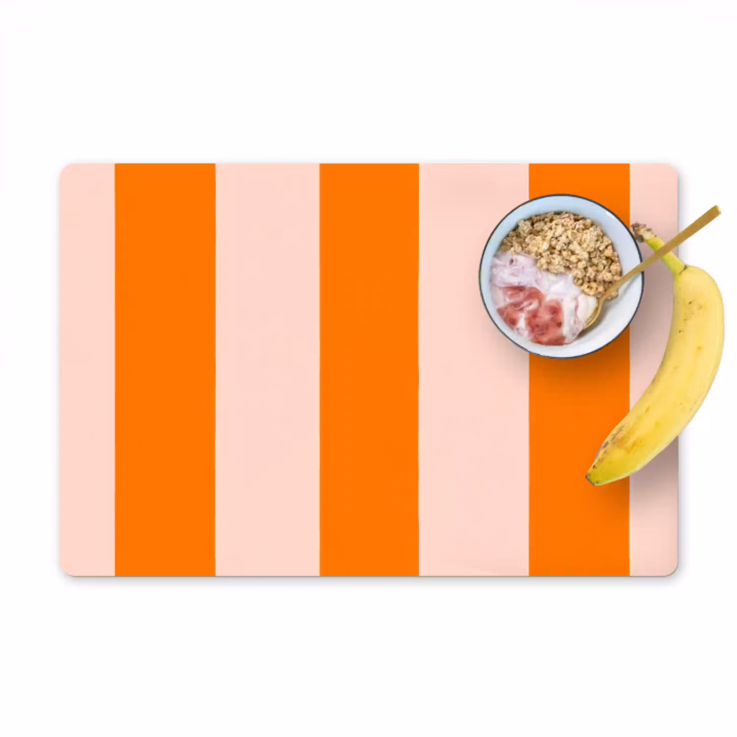 Strepen - Modern - Oranje Placemat vinyl groot 368 -zzzproduct_Kitchenyeah-website