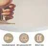 Milkshake - Kers - Rietje Akoestische PET Vilt - Rond klein -closeup_NL