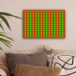 Stippen - Patroon - Groen canvas 2cm klein 34 -sfeer1