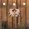 Vrouw - Bloemen - Pastel tuinposter los doek klein -sfeer1