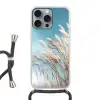Siergras - Wind - Lichtbruin Hoesje iPhone 16 Pro Max met koord klein -3d