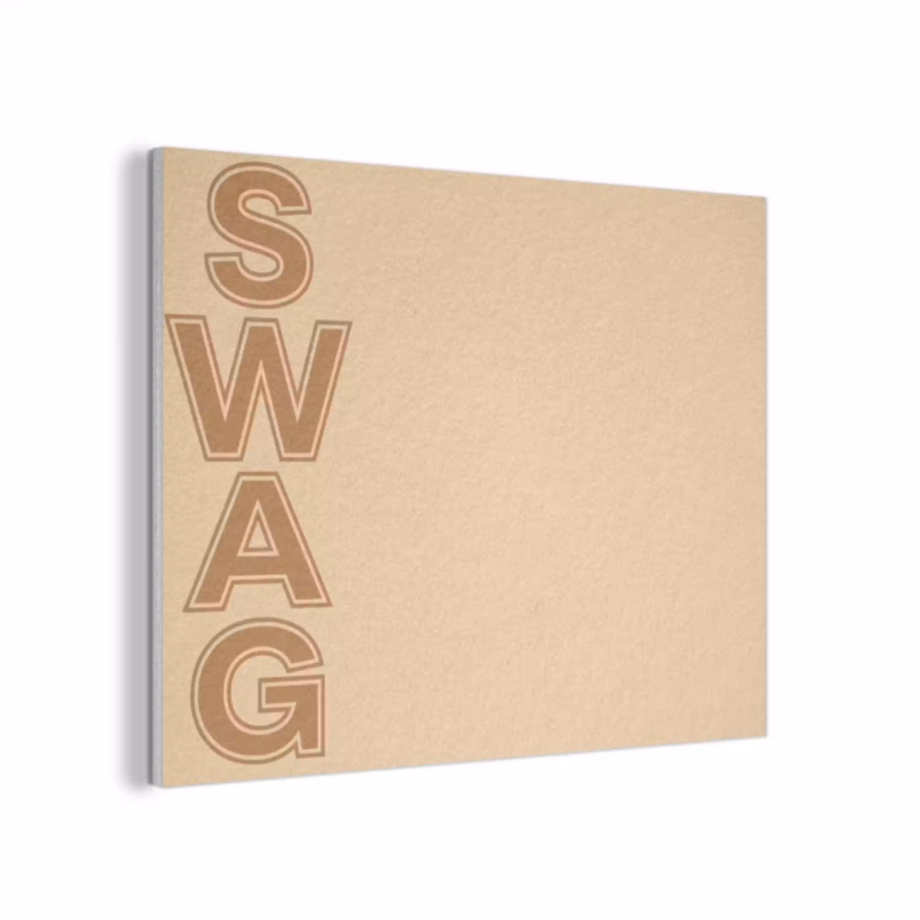 Swag - Bruin - Beige PET vilt klein -3d