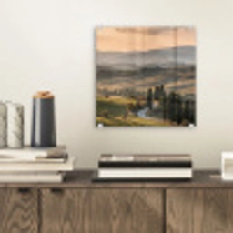 Toscaans - Landschap - Heuvels plexiglas 5mm klein -sfeer1