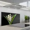 Lelietjes van dalen - Bloemen - Stilleven - Flora keuken achterwand spatscherm middel -3d_schuin