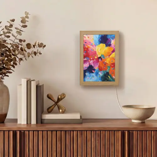 Golvend - Energie - warm Light Box met kabel (Tafellamp) klein -sfeer2