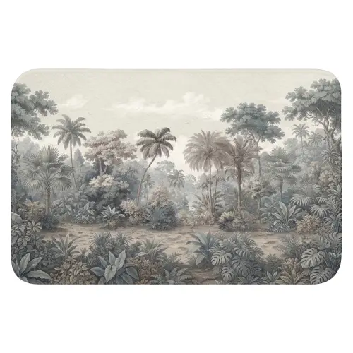 Tropisch - Landschap - Illustratie Badmat klein -3d